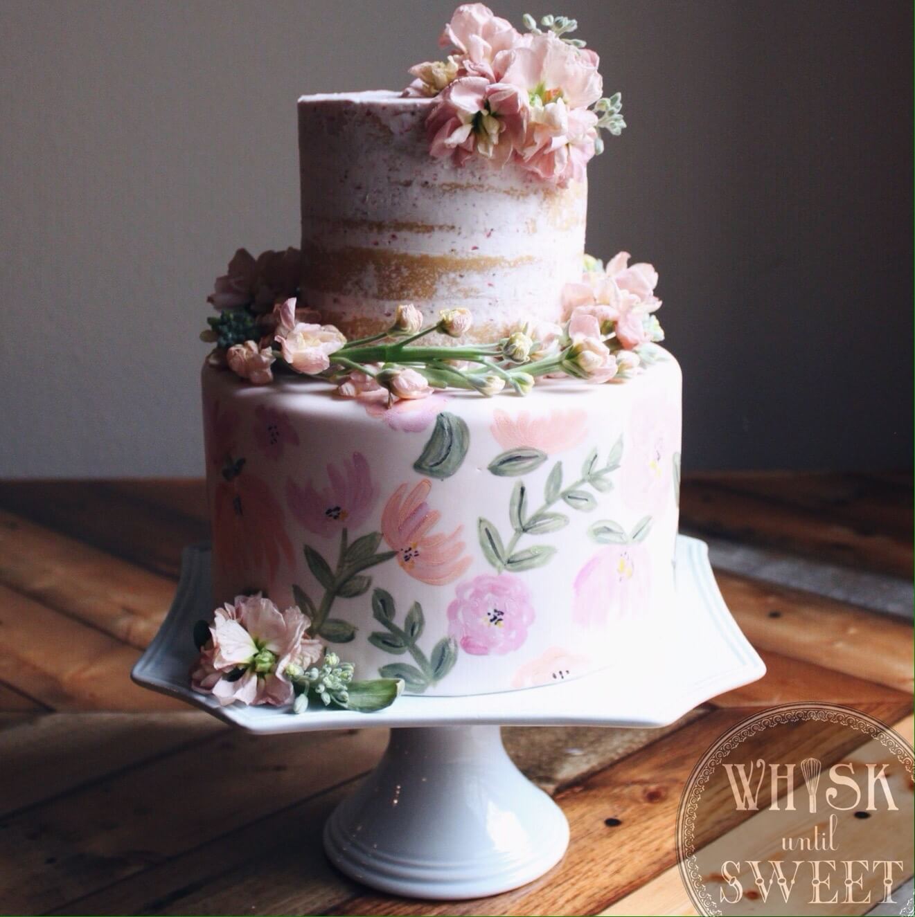 Tarta lienzo y naked cake