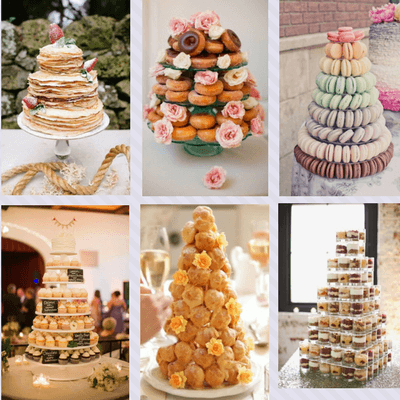 Alternativas a la tarta nupcial