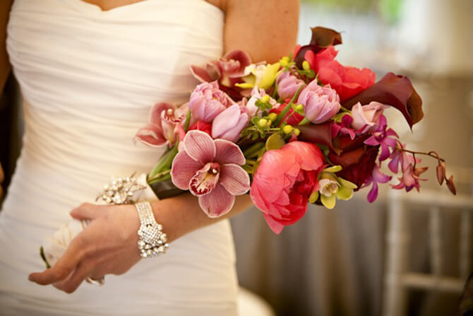 Tipos de ramo de novia: De presentación